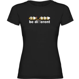 Kruskis Be Different Ski Short Sleeve T-shirt Negro L Mujer