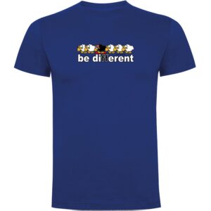 Kruskis Be Different Snowboarding Short Sleeve T-shirt Azul 2XL Hombre