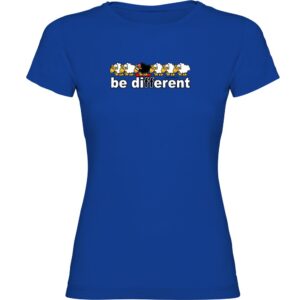 Kruskis Be Different Snowboarding Short Sleeve T-shirt Azul M Mujer