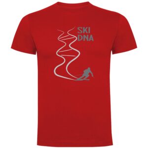 Kruskis Ski Dna Short Sleeve T-shirt Rojo XL Hombre