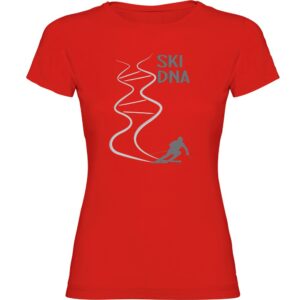 Kruskis Ski Dna Short Sleeve T-shirt Rojo L Mujer