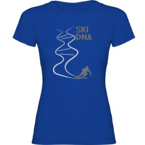 Kruskis Ski Dna Short Sleeve T-shirt Azul S Mujer