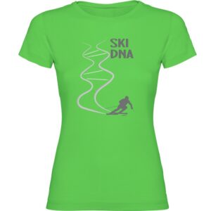 Kruskis Ski Dna Short Sleeve T-shirt Verde L Mujer