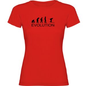 Kruskis Evolution Ski Short Sleeve T-shirt Rojo M Mujer