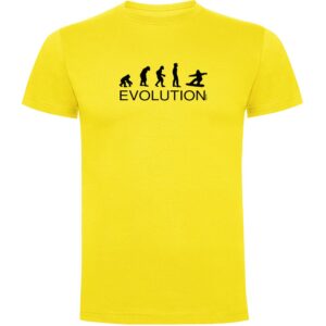 Kruskis Evolution Snowboard Short Sleeve T-shirt Amarillo 3XL Hombre