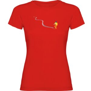 Kruskis Snowboard Track Short Sleeve T-shirt Rojo XL Mujer
