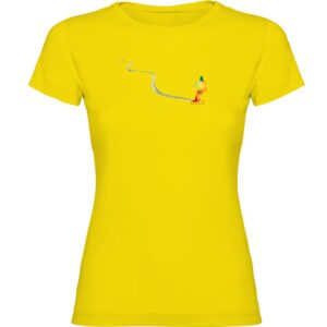 Kruskis Snowboard Track Short Sleeve T-shirt Amarillo S Mujer