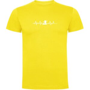 Kruskis Snowboarding Heartbeat Short Sleeve T-shirt Amarillo XL Hombre
