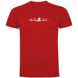 Kruskis Snowboarding Heartbeat Short Sleeve T-shirt Rojo L Hombre