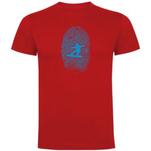 Kruskis Snowboarder Fingerprint Short Sleeve T-shirt Rojo 2XL Hombre