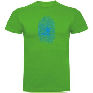 Kruskis Snowboarder Fingerprint Short Sleeve T-shirt Verde XL Hombre