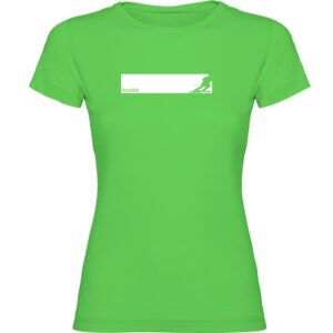 Kruskis Ski Frame Short Sleeve T-shirt Verde L Mujer