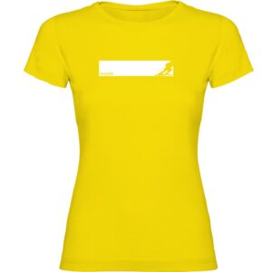 Kruskis Ski Frame Short Sleeve T-shirt Amarillo S Mujer