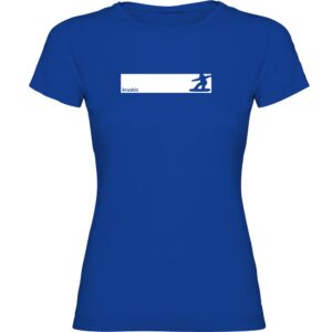 Kruskis Snowboarding Frame Short Sleeve T-shirt Azul L Mujer