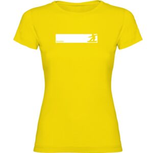 Kruskis Snowboarding Frame Short Sleeve T-shirt Amarillo L Mujer
