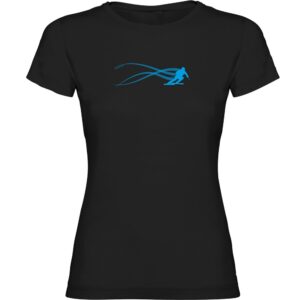 Kruskis Ski Estella Short Sleeve T-shirt Negro M Mujer