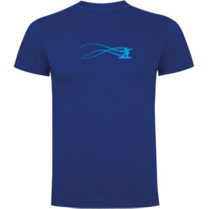Kruskis Snowboarding Estella Short Sleeve T-shirt Azul S Hombre
