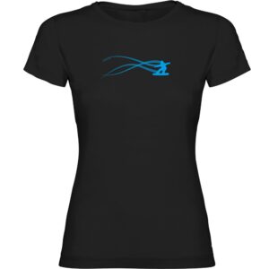 Kruskis Snowboarding Estella Short Sleeve T-shirt Negro XL Mujer
