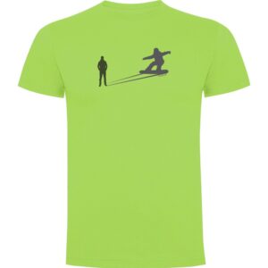 Kruskis Snowboarding Shadow Short Sleeve T-shirt Verde M Hombre