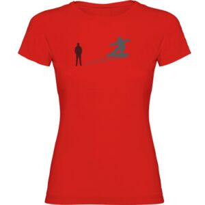 Kruskis Snowboarding Shadow Short Sleeve T-shirt Rojo L Mujer
