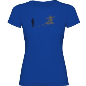 Kruskis Snowboarding Shadow Short Sleeve T-shirt Azul XL Mujer