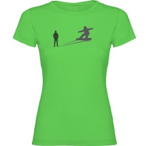 Kruskis Snowboarding Shadow Short Sleeve T-shirt Verde 2XL Mujer