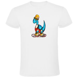 Kruskis Dino Snow Short Sleeve T-shirt Blanco S Hombre