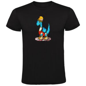 Kruskis Dino Snow Short Sleeve T-shirt Negro L Hombre