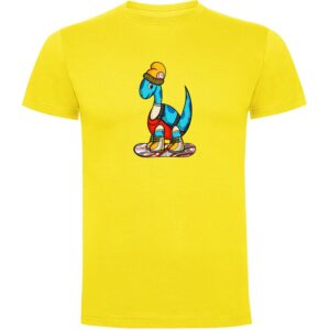 Kruskis Dino Snow Short Sleeve T-shirt Amarillo L Hombre