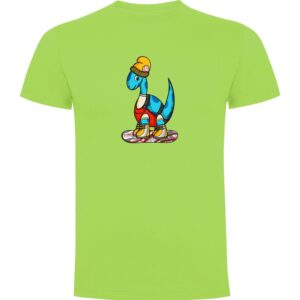 Kruskis Dino Snow Short Sleeve T-shirt Verde M Hombre