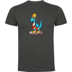 Kruskis Dino Snow Short Sleeve T-shirt Gris 2XL Hombre
