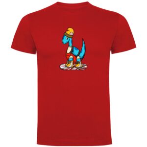 Kruskis Dino Snow Short Sleeve T-shirt Rojo XL Hombre
