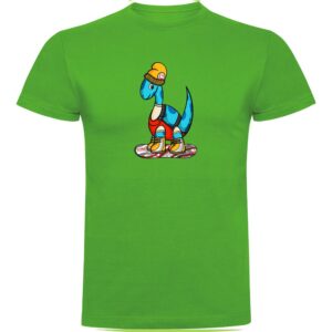 Kruskis Dino Snow Short Sleeve T-shirt Verde 2XL Hombre