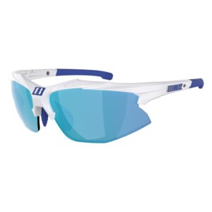 Bliz Hybrid Sunglasses Blanco Smoke With Blue Multi/CAT3