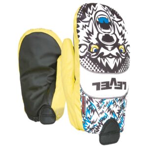 Level Mittens Amarillo,Negro XS Niño