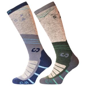 Sinner Mountain Socks 2 Pairs Beige,Gris EU 45-47 Hombre