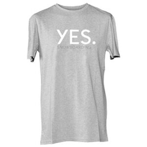 Yes. Logo Short Sleeve T-shirt Gris S Hombre