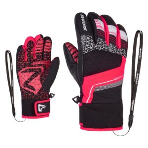 Ziener Lonzalo As Gloves Negro,Rosa 4 Niño