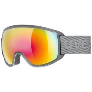 Uvex Topic Fm Sph Ski Goggles Gris Mirror Rainbow Rose/CAT3