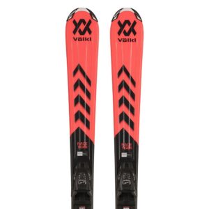 Volkl Racetiger Red+4.5 Vmotion Junior Pack Alpine Skis Rojo 120
