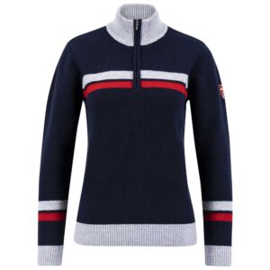 Swix Blizzard Warm Half Zip Long Sleeve T-shirt Azul XS Mujer
