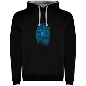 Kruskis Skier Fingerprint Two-colour Hoodie Negro M Hombre