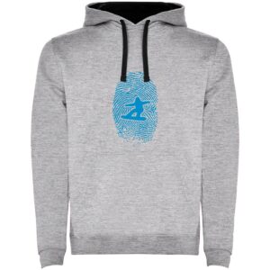 Kruskis Snowboarder Fingerprint Two-colour Hoodie Gris 2XL Hombre