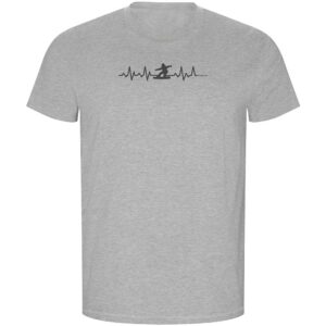 Kruskis Snowboarding Heartbeat Eco Short Sleeve T-shirt Gris M Hombre
