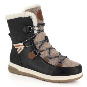 Kimberfeel Ebelya Snow Boots Beige,Negro EU 37 Mujer