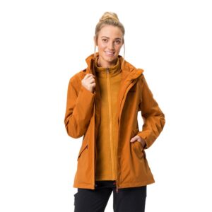 Vaude Rosemoor 3in1 Detachable Jacket Marrón 36 Mujer