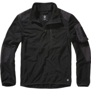 Brandit Troyer Ripstop Half Zip Fleece Negro 3XL Hombre