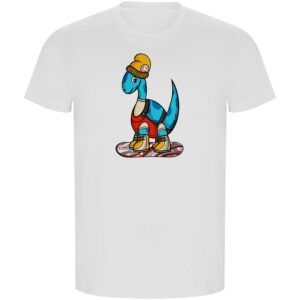 Kruskis Dino Snow Eco Short Sleeve T-shirt Blanco S Hombre
