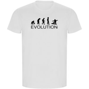 Kruskis Evolution Snowboard Eco Short Sleeve T-shirt Blanco M Hombre