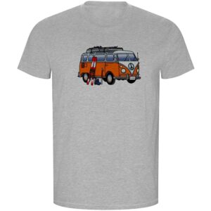 Kruskis Hippie Van Ski Eco Short Sleeve T-shirt Gris S Hombre
